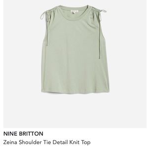 Tie sleeve tank top